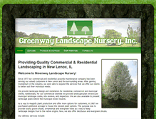 Tablet Screenshot of greenwaylandscapenursery.com